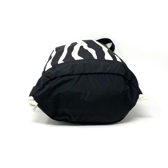 Converse 10018971-A01 Women's Bucket Bag Black White Drawstrings 3 Wear Options - Picture 5 of 7